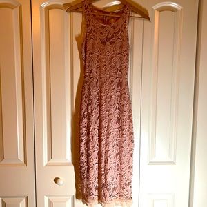 Liberty Love. Small. Blush Pink Lace Dress.